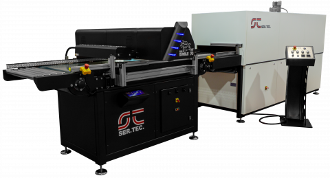 industrial digital printing line with IR dryer